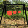 AR500 Steel Target Combo 8" Gong Target Outdoor Hanging Steel Shooting Targets