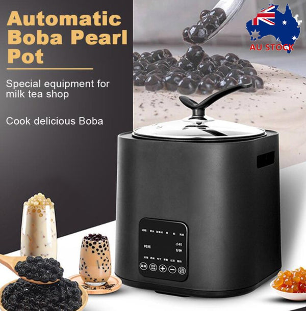 220V Automatic Bubble Tapioca Pearl Cooker 9L Milk Tea Store Equipment 1300W