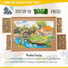 4-Drawer Puzzle Table Board 1000Pcs Wooden Puzzle Organizer Promote Parenthood