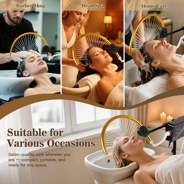 Head Spa Water Therapy Water Outlet Frame Waterfall Head Spa Scalp Massage Salon