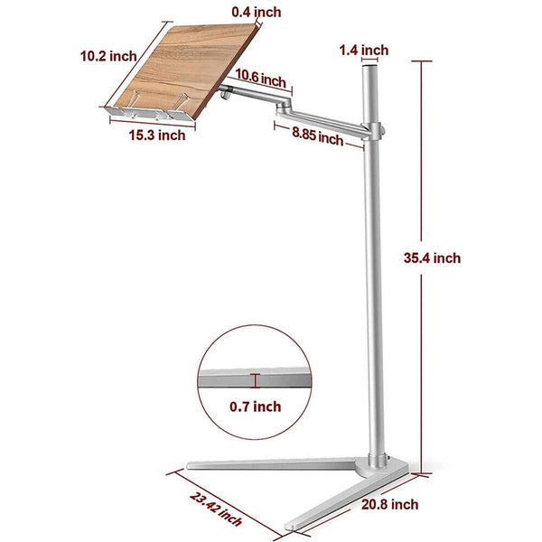Book Stand for Reading Hands-Free Holder for Laptop Tablet Rotated and Liftted