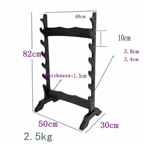 6 Tier Sword Stand Sword Display Stand Samurai Sword Katana Sword Set with Stand
