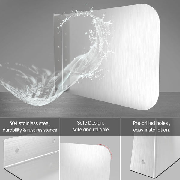 Kitchen Sink Splash Guard Kit for Kitchen Bathroom Waterproof Wall Mounted Guard