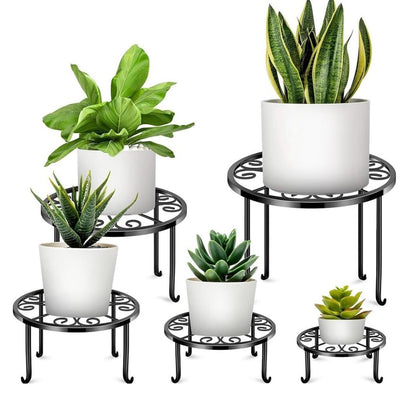 5 Pack Plant Stand Heavy Duty Outdoor Indoor Flower Pots Holder Metal 5 Sizes AU
