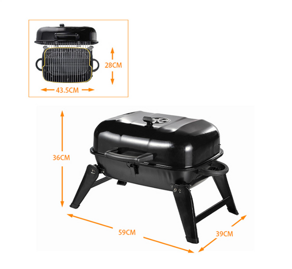 Portable Fire Pit BBQ Grill Stove Outdoor Camping Charcoal BBQ Picnic Hiking AU