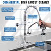 47" Commercial Pre-Rinse Sprayer High Pressure Washing Kitchen Sink Faucet AU