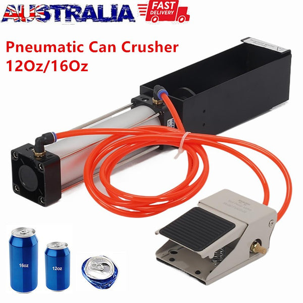 Pneumatic Can Crusher Foot-operated Compressor for 12/16OZ Cylinder Can Presser