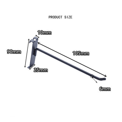 12pcs 4 Inch Gridwall Hooks Display Hanging Hook for Grid Wall Panel Storage