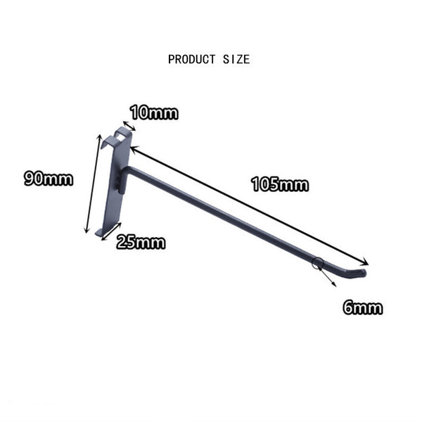 12pcs 4 Inch Gridwall Hooks Display Hanging Hook for Grid Wall Panel Storage
