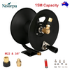 15m High Pressure Hose Reel Manual Crank Steel Reel with M22 3/8'' Fitting AU