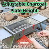 Foldable Small Charcoal Grill Stainless Steel BBQ Grill for Camping Picnic Beach