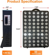 Red Light Therapy for Body 660nm 850nm Near Infrared Light Therapy Panel W/Stand