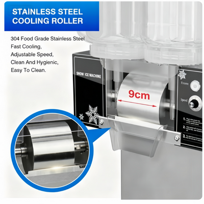 Snowflake Ice Maker Snow Shaver Device Commercial Ice Cream Shaving Machines