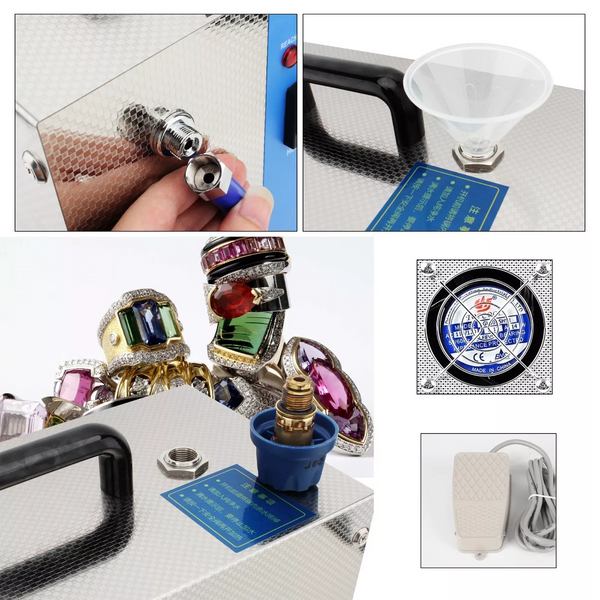 2L 1300W Jewelry Steam Cleaner Gem Washer Commercial Cleaning Tool Stainless Top