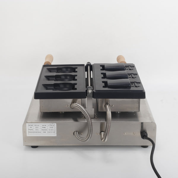 Kitten Shaped Waffle Maker Open Mouth Ice Cream Maker Taiyaki Machine AUPLUG