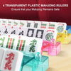 American Mahjong Set 166 Tiles 4 Pushers Racks Portable MahJong Travel Soft Bag