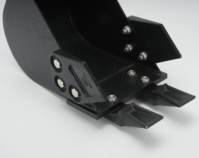 200mm Narrow Digging Bucket For Mini Excavators 7.87in Trenching Attachment