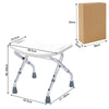 Foldable Shower Chair Height Adjustable Medical Bath Seat Bathroom Safety Assist