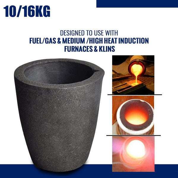 10/16KG High-Purity Graphite Melting Crucible Smelting Tool for Gold Silver AU
