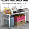 120CM Stainless Steel Folding Table Portable Camp Picnic Party Dining Table AU