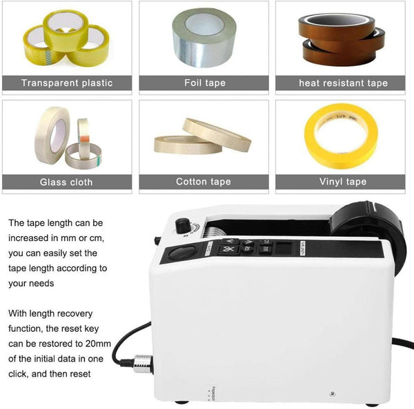 M-1000 Automatic Tape Dispenser 7-50mm Tape Adhesive Cutter Packing Machine 18W