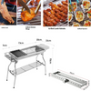 Outdoor Folding BBQ Grill Stove Charcoal Picnic Camping & Automatic Rotary Grill