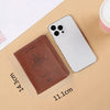 Premium RFID Blocking Leather Travel Passport Holder Secure ID Card Wallet Case