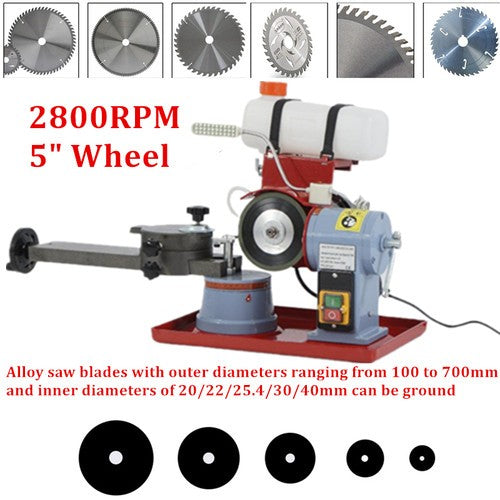 Electric Saw Blade Sharpening Machine 370W Alloy Saw Tooth Polishing Grinder
