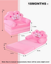 Foldable Kids Couch Children Sofa Bed Princess Chair Toddler Chair Playing Sofa