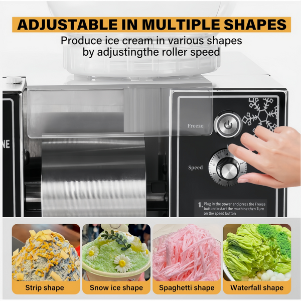 Snowflake Ice Maker Snow Shaver Device Commercial Ice Cream Shaving Machines