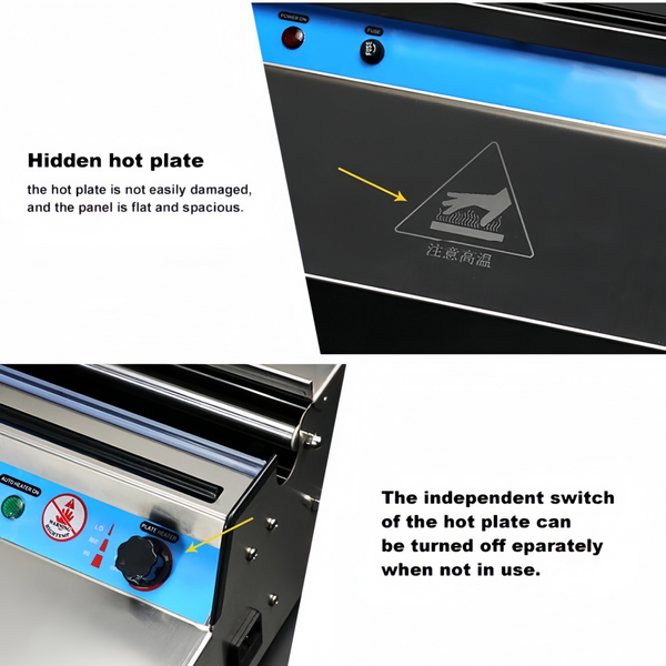 Food Grade Cling Film Wrapping Machine 25-45cm Electric Heating Cutter Sealer AU