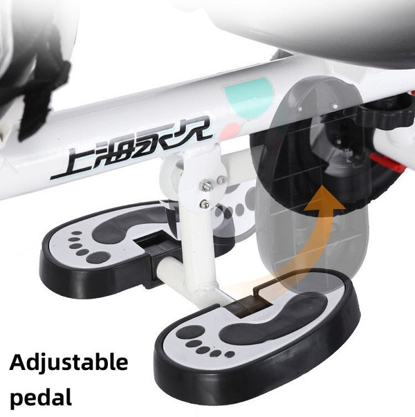 Twins Stroller Pram Tricycle Baby Double Seat Tandem Kids Toddler Ride-On Toy