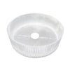 Bathroom Basin Round Glass Vanity Basin Above Counter Transparent Hand Wash Bowl