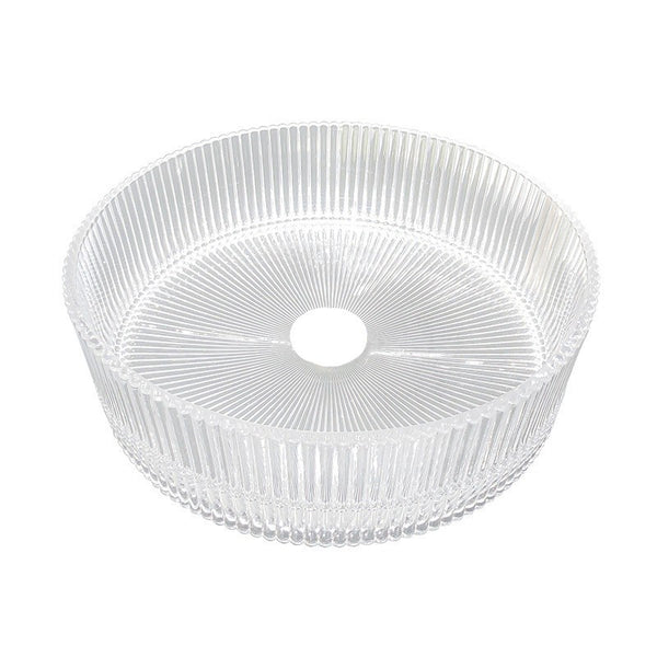 Bathroom Basin Round Glass Vanity Basin Above Counter Transparent Hand Wash Bowl
