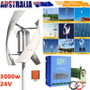 3KW Vertical Axis Wind Turbine Generator with MPPT Controller Power Inverter AU