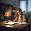 Retro Baroque LED Table Lamps Stained Glass Desk Lights Bedroom Reading Decor