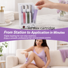3 Cartridge Roll-On Wax Heater Depilatory Waxing Warmer 100W For Hair Removal AU
