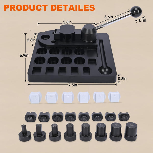 16pcs Ring Bending Tools Heavy Duty Ring Bender with Jewelry Spoon Making Tool