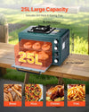 2-in-1 Outdoor Oven Portable Camping Cooking Stove Butane Canister Compatible
