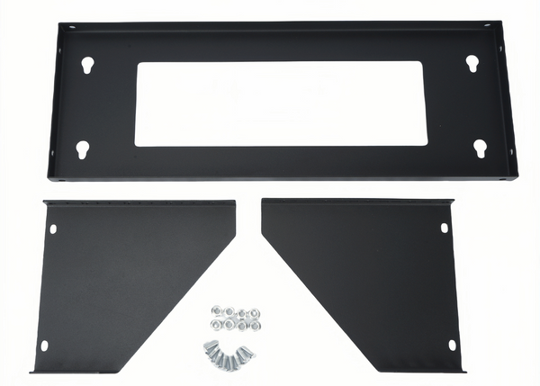 19'' Vertical Wall Mount Steel Under-desk Server Rack Bracket Office Home