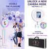 175cm 360° Photo Booth Machine Selfie Digital Portable PhotoBooth with LED Light