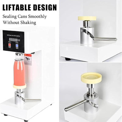 180W Electric Cans Sealer Beverage Seal Machine Milk Tea Drink Bottle Sealer AU