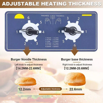 Automatic Hamburger Toasting Machine Commercial Burger Heater Bread Make Toaster