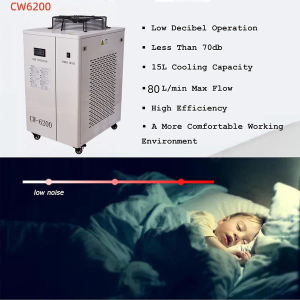 15L Industrial Water Chiller 2HP Water Cooling System for CO2 Laser Engraving AU