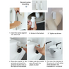 Toilet Seat Risers Raised Toilet with Armrest Adjustable Height for the Elderly