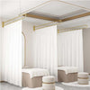 200cm Room Divider Panel Privacy Screen Partition Divider Salon Beauty Spa+Pole