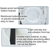 Toilet Seat Risers Raised Toilet with Armrest Adjustable Height for the Elderly