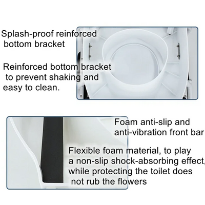 Toilet Seat Risers Raised Toilet with Armrest Adjustable Height for the Elderly