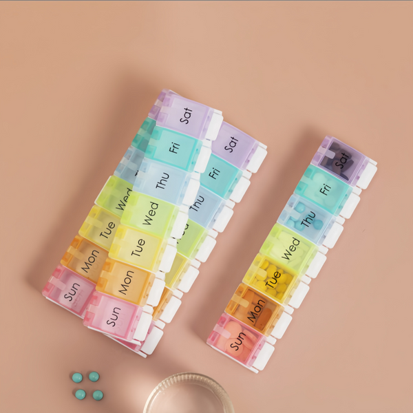 7 Day Weekly Pill Box Medicine Tablet Organizer Dispenser Container Large Case