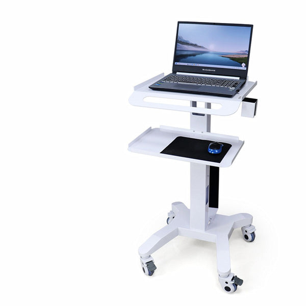 Medical Trolley Cart Height Adjustable with Laptop Tray Oral Scanner Holder AU